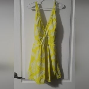 Torrid Yellow and White Pineapple One Piece Swimsuit